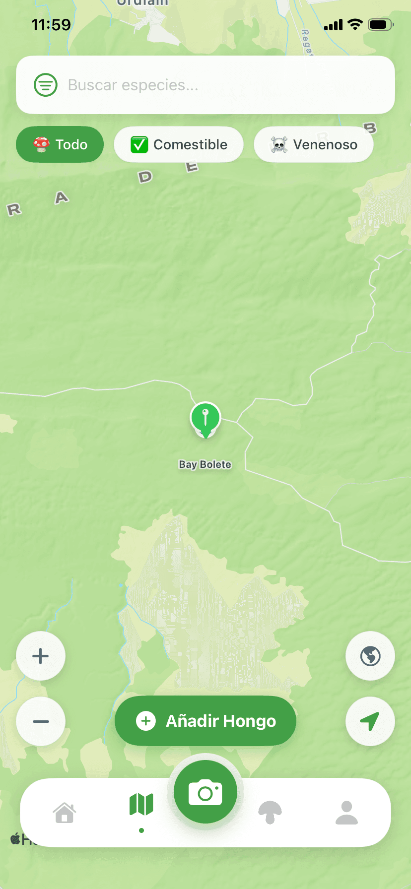 Pantalla de mapa