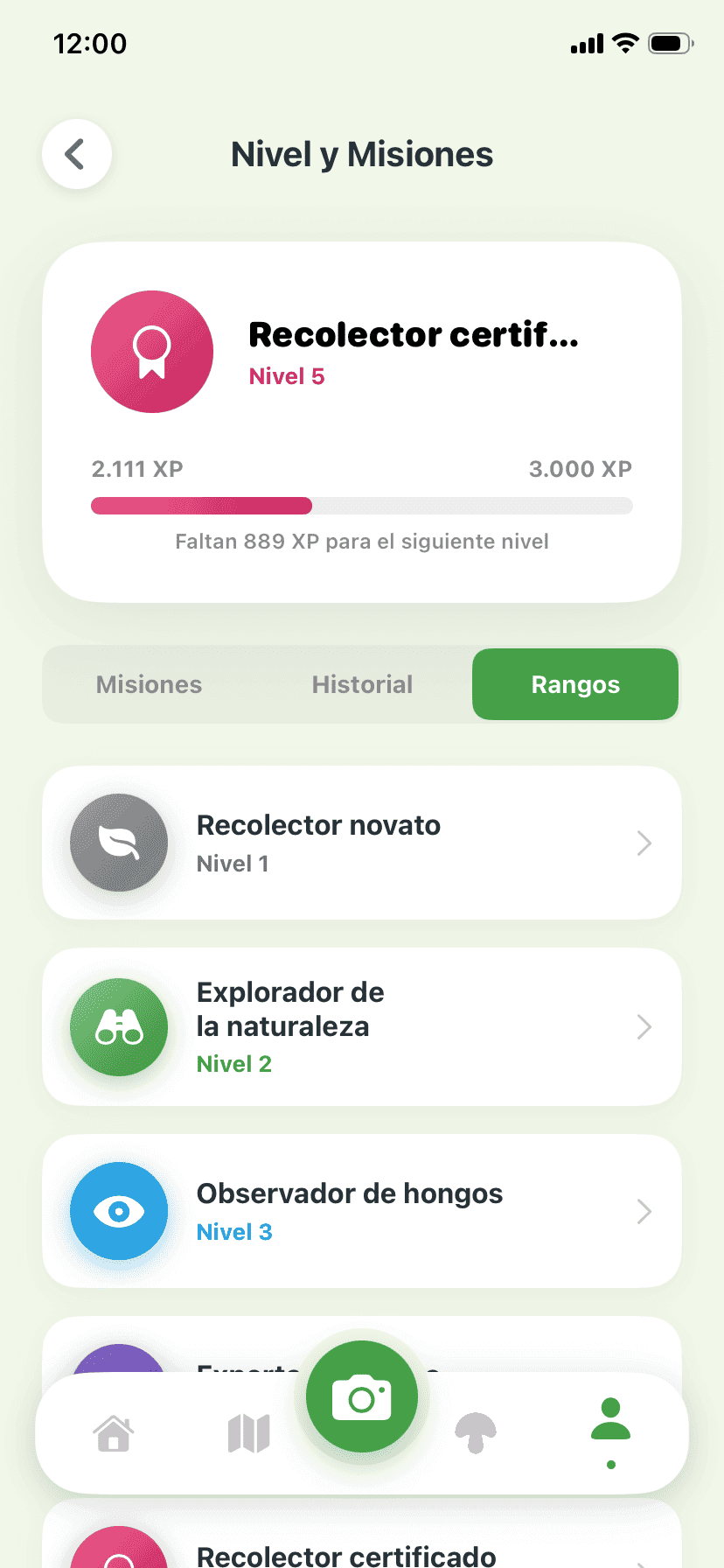 Fungisys Rangos app screen