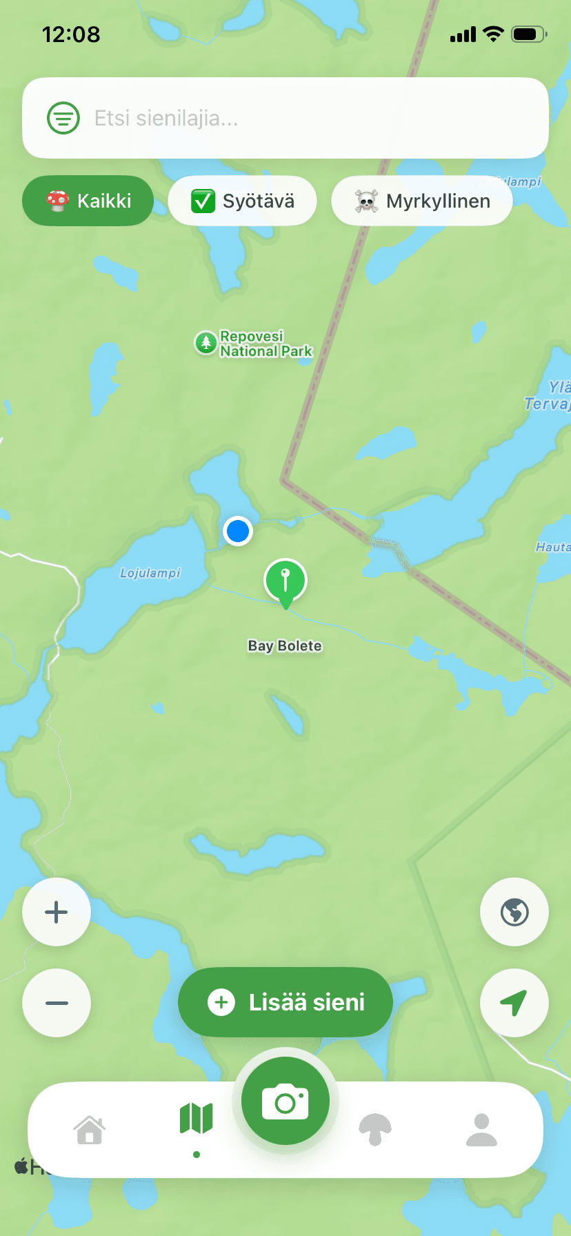 Karttanäkymä