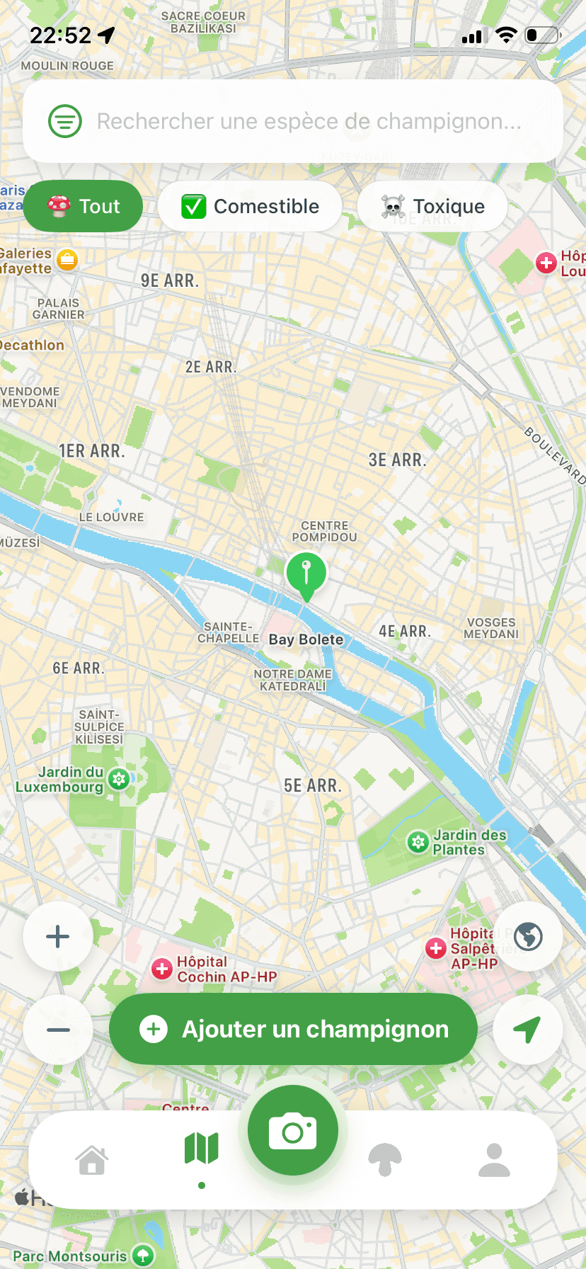 Écran Carte