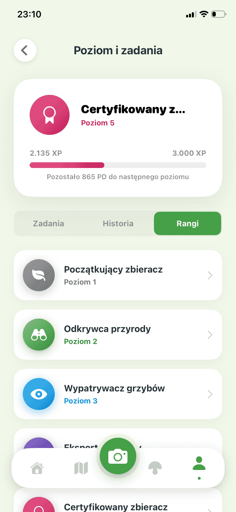 Fungisys Rangi app screen