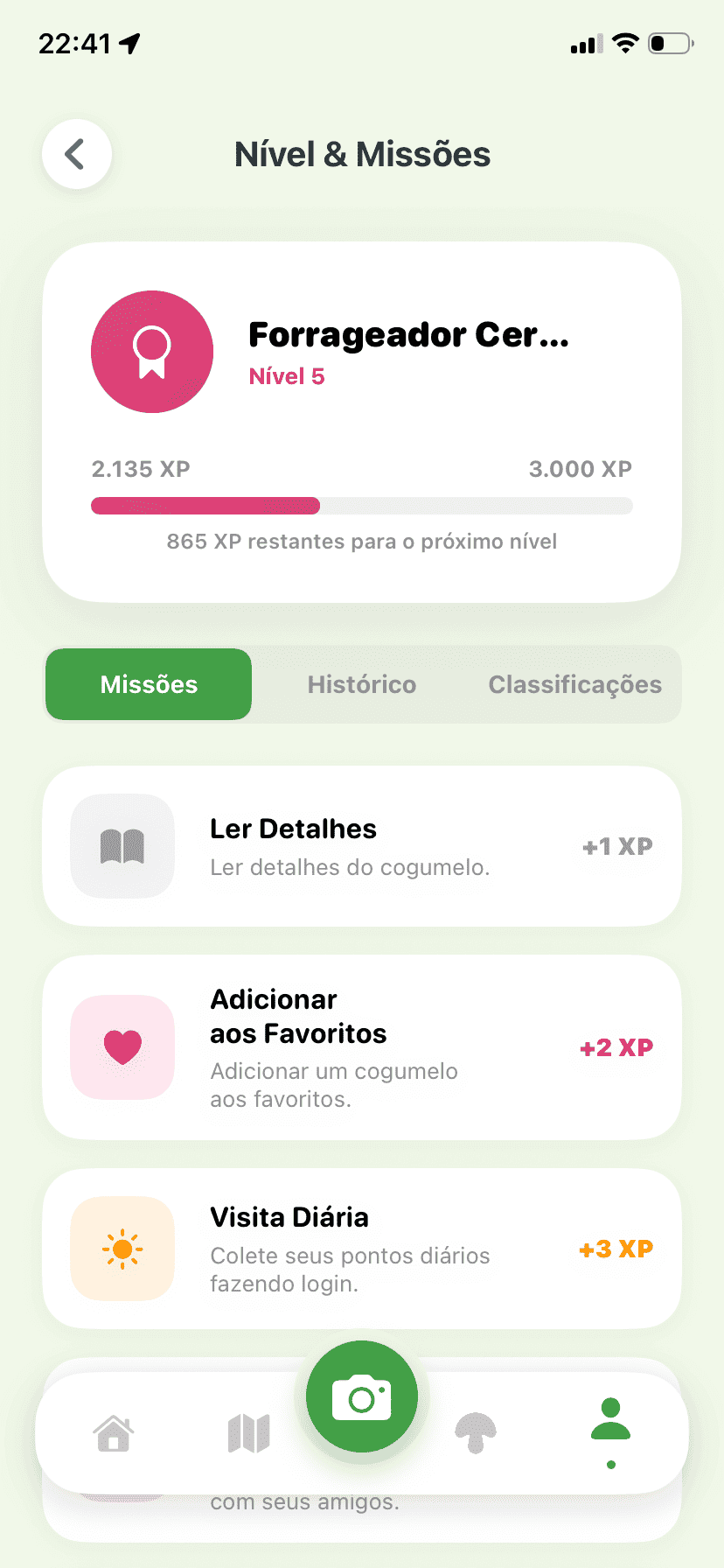 Fungisys Tarefas app screen