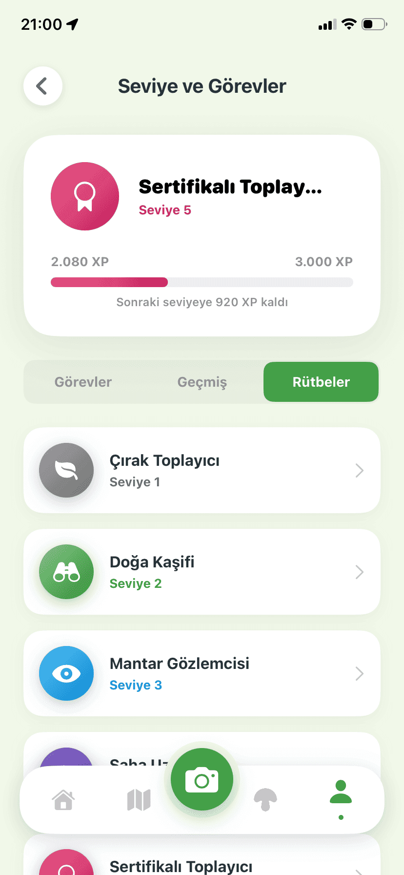 Fungisys Rütbeler app screen