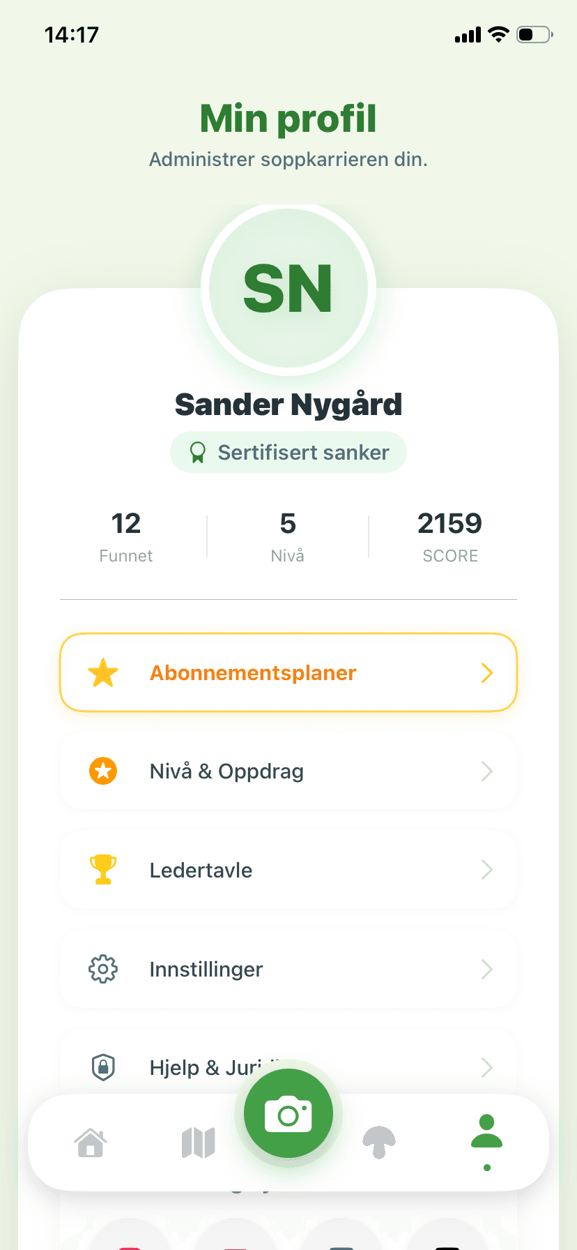Profilskjerm